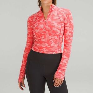Lululemon Its Rulu Run Cropped Half Zip